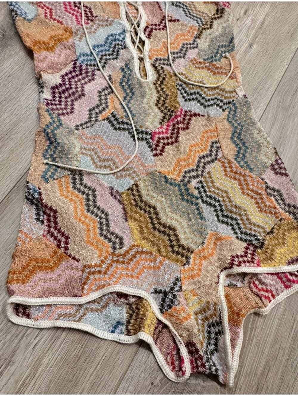 Missoni Mare Lace-Up Knit Romper Size 38 - Picture 5 of 6